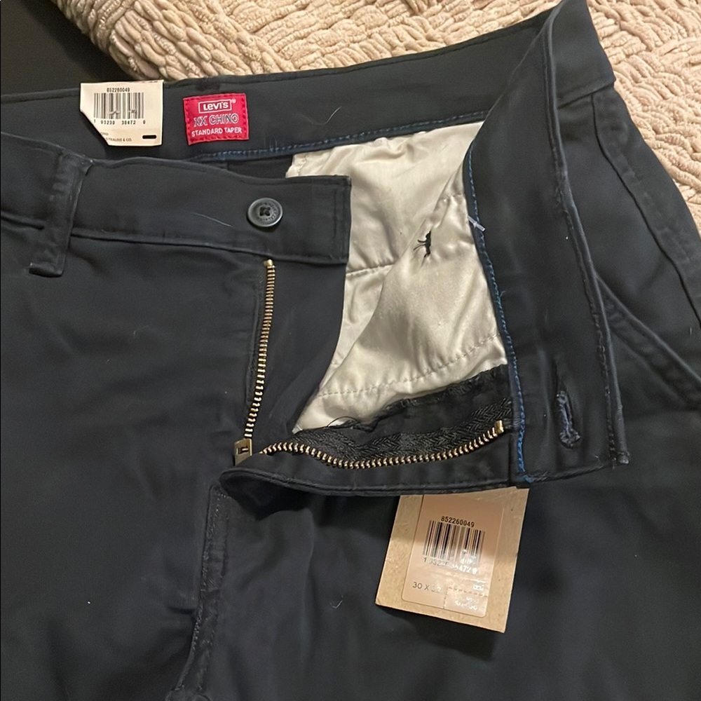 Levi's Black Chinos & Khakis with High Quality Fabric